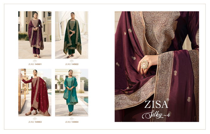 Silky Vol 4 By Zisha Wedding Salwar Suits Wholesale Clothing Suppliers In India